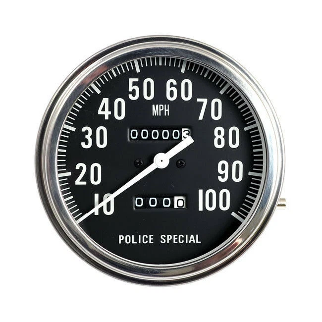 Fat Bob Tacho G - Face, mph, Schwarz, für Harley - Davidson 1:1 Police Special - Bild 1 von 1