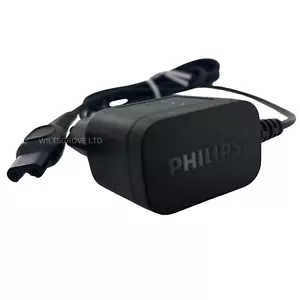 Cargador de cable de alimentación original Philips HQ8500 2 pines enchufe UE afeitadora Norelco afeitadora afeitadora - Imagen 1 de 3