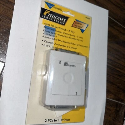 Fellowes Computerware IBM Compatible 99421 Auto Printer 2-Way Switch NIP - Image 1 of 4