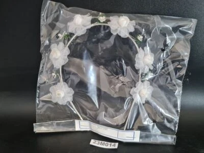 Hochzeitsschmuck Kopfschmuck Haarreif VEB Kunstblume Sebnitz DDR 367748 #23M014 - Bild 1 von 4