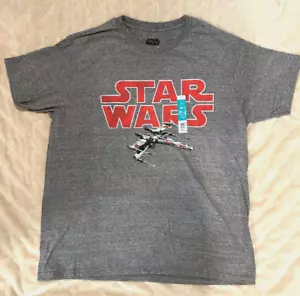 Star Wars X-Wing Men's T-Shirt (Grey Heather) - SIZE XL (Lightweight) - Picture 1 of 6