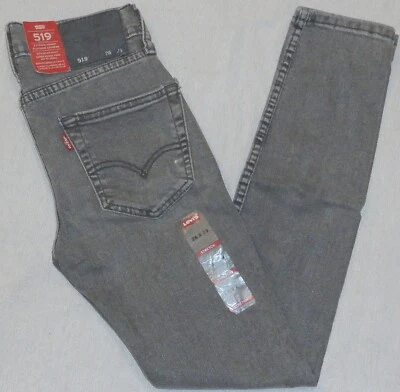 Jeans stretch Levi's 519 Extreme Skinny Big E masculino novo com etiquetas 26x29 248750001 - Imagem 1 de 3