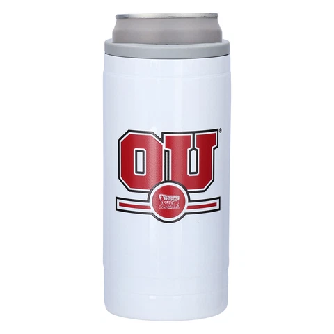 Oklahoma Sooners 12oz. Letterman Slim Can Cooler Cover