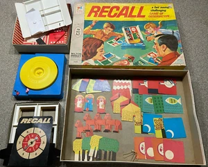 Vintage 1968 Vintage RECALL Milton Bradley Memory Board Game, Family 4850 - Picture 1 of 8