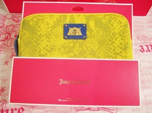NWT JUICY COUTURE Yellow Blue Universal Neoprene iPad Tablet Kindle Sleeve Case - Picture 1 of 8