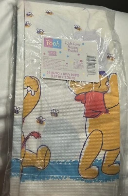 Vintage Hallmark Winnie the Pooh Paper Table Cover Tablecloth ~ USA ~ Disney - Image 1 of 4