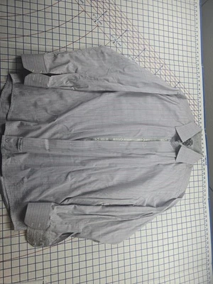 Camisa de vestir English Laundry para hombre a rayas rojas/grises 17 x34/35 usada en buen estado Foto 1 de 4