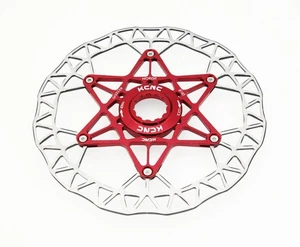 Rotor de bloqueo central freno de disco bicicleta ciclocross carretera KCNC Nordit 160 mm 6" rojo - Imagen 1 de 9