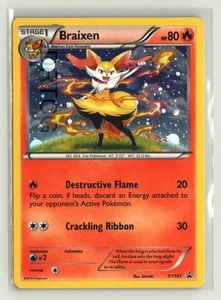 Pokemon XY Black Star Promo XY161 Braixen Holo - Imagen 1 de 2