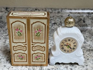 Vintage AVON Leisure Hours OCCUR Foaming Bath Oil w/box Clock Bottle Half Full - Picture 1 of 10