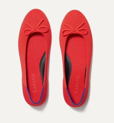 NWOT Rothy’s Ballet Flat in Glamour Red Women's Size 5 $145 - Image 1 of 4