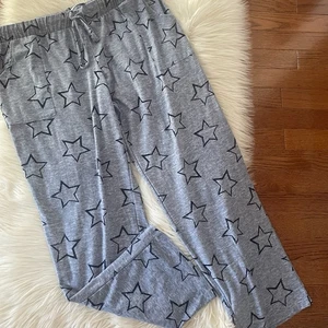 Lucky Brand Lounge Hose mit geradem Bein und Kordelzug blau Sterne Größe XL - Bild 1 von 4