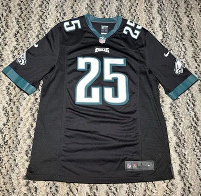 耐克 On Field PHILADELPHIA EAGLES LeSean McCoy # 25 成人黑色球衣 - 大号 — 第 1/4 张图片