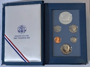 🔥 1987-S U.S. Mint Prestige Proof Set – Rare Silver Dollar! – Stunning Mirror-F - Picture 1 of 5