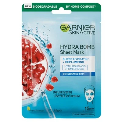 Garnier Skin Active Hydra Bomb Hyaluronic Acid Pomegranate Hydrating Sheet Mask - image 1 of 4