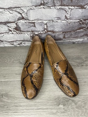 VIONIC Willa Boa Snakeskin Print Leather Loafers Flats Shoes Women 8.5M US/40EU - Image 1 of 4