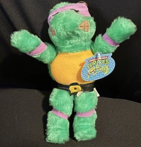 Vintage 1989 Ace Neuheit TMNT Donatello Teenage Mutant Ninja Schildkröte Spielzeug - mit Etikett - Bild 1 von 4