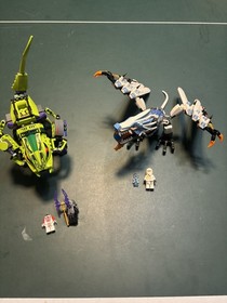 Retired LEGO NINJAGO Lot: Fangpyre Mech (9455) + Ice Dragon (2260) Sold as-is 