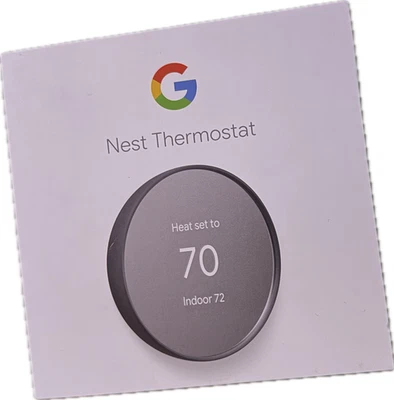 Google Nest Thermostat Snow GA02081-US • New • Factory Seal Intact • 2025 MFG - Image 1 of 2