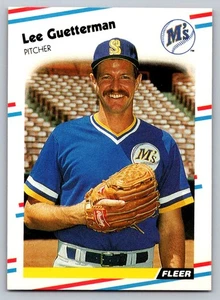 1988 Fleer #374 Lee Guetterman Seattle Mariners - Picture 1 of 2
