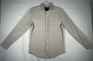 Abercrombie & Fitch Mens Button Down Long Sleeve Shirt Beige Stretch Size XS - Picture 1 of 24