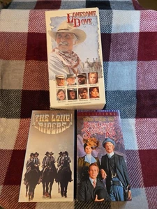 6 Vhs Lot-Lonesome Dove Box Set, The Long Riders, Butch Cassidy And The Sundance - Picture 1 of 12