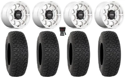 KMC Toro S 15" Wheels Machined 33" DX440 Tires Polaris RZR XP 1000 / PRO XP - Image 1 of 4