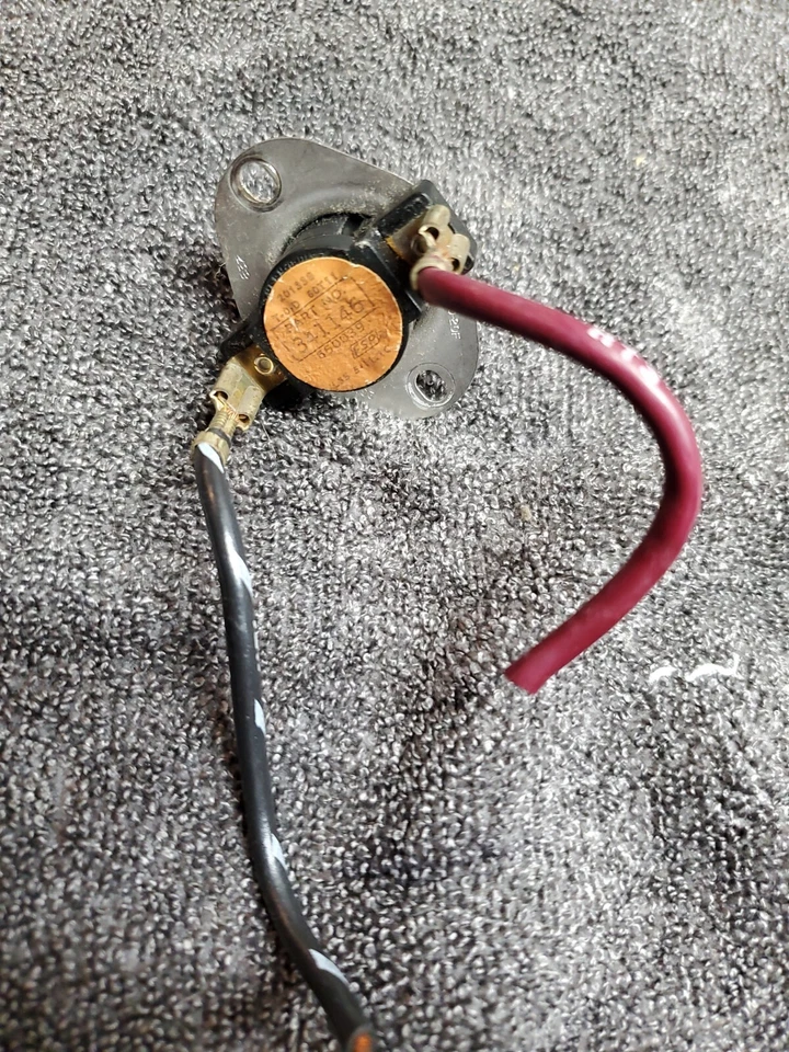 Termostato de secadora vintage / com fios. Peça # 341146 FRETE GRÁTIS - Imagem 1 de 1