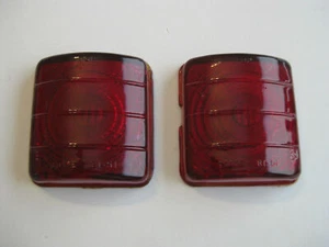 51-52 CHEV RED GLASS TAIL LIGHT LENSES NEW CHEVY CHEVROLET 1951 1952 BELAIR - Picture 1 of 2