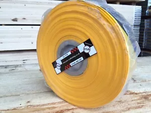 500m Scaffold Sleeving Yellow and Black Hazard Sleeve High Vis New - Picture 1 of 1