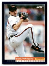 Brad Pennington 1994 Score #258 Baltimore Orioles BASEBALL
