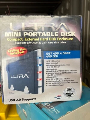 ULTRA Mini Portable Disk External Hard Disk Enclosure Compact New - Image 1 of 2