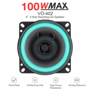 Reproductor de audio con altavoz para automóvil de 4 pulgadas 12 V ultrafino modificado HiFi 100 W 1 pieza - Imagen 1 de 12