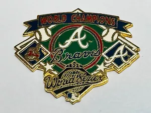 Spilla gioco Cleveland Indians vs Atlanta Braves Series 1995 World Series Champions - Foto 1 di 2