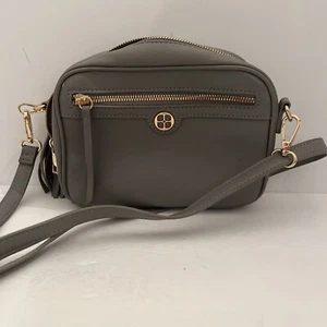 Iman Crossbody Purse Blue Gray Zipper Wallet Cardholder Built In To Purse - Picture 1 of 13