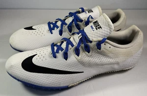 Men's Nike Zoom Rival Sprint 8 White and Racer Blue Size 13 - 806554-100 - Picture 1 of 7