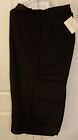 Vintage Oleg Cassini 100% Silk Skirt, Black w Rayon Lining, Size 12, New w/ Tags