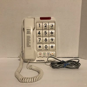 Telefony dzwonkowe model 20200 telefon przewodowy duże przyciski wskaźnik wizualny przetestowany działa - Zdjęcie 1 z 24