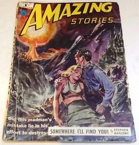 Amazing Stories #24 – UK pulp - February 1954 - Lesser, Miller, Hickey - Picture 1 of 5