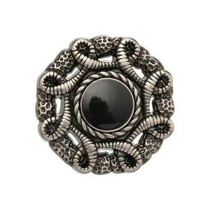5pcs Vintage Snake Pattern Metal Button with Black Enamel for Sewing DIY Crafts - Picture 1 of 5