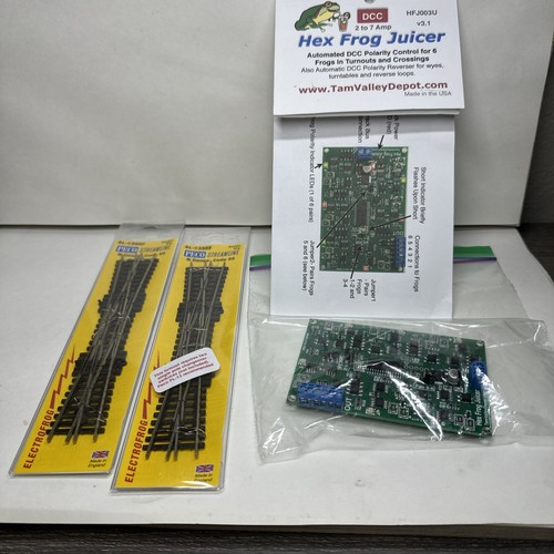 N Scale Peco Code 55 Double Slip Turnout(2) and Tam Valley Hex Frog Juicer eBay