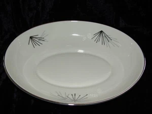 Franciscan Silver Pine Oval Vegetable Serving Bowl USA - Bild 1 von 5