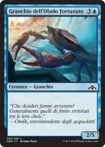 MTG Magic GRN Guilds of Ravnica - 1x ITA EX 060 C Granchio dell'Obolo Fortunato - Picture 1 of 1