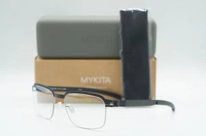 NEW MYKITA M BUDDY SILVER/BLACK CLEAR COL52 AUTHENTIC EYEGLASSES FRAMES 54-18 - Picture 1 of 5