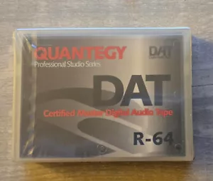 Quantegy Prof Studio Series DAT R64 Master Digital Audio Tape 2 Tapes (1 Opened) - Picture 1 of 1