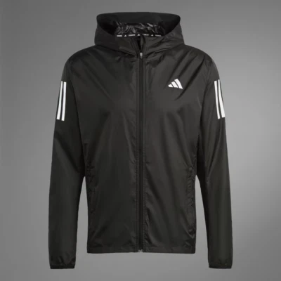 ADIDAS OWN THE RUN JACKET BLACK MENS medium - Image 1 of 4