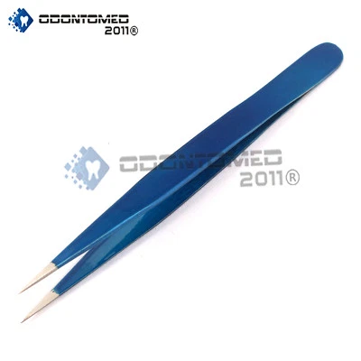 ODM Professional Eyebrow Tweezers Colors Pointed,Titanium Tips