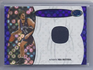 2006-2007 Elevation Basketball Pau Gasol BOD Reliquias Grizzlies Tarjeta Jersey #02/79 - Imagen 1 de 2