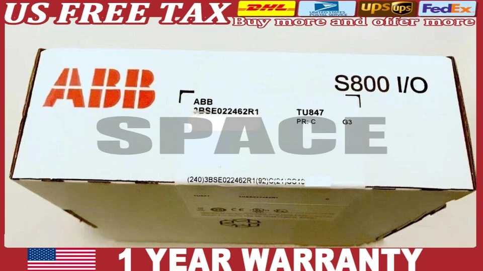 1PC ABB 3BSE022462R1 TU847 MODULE PLC New In Box Fast Shipping - Image 1 of 1