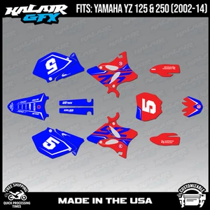 Graphics Kit for Yamaha YZ125/250 (2002-2014) Future - Red - Picture 1 of 4